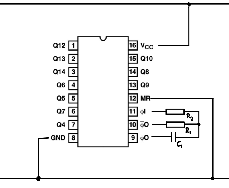 [74HC4060 Schematic]